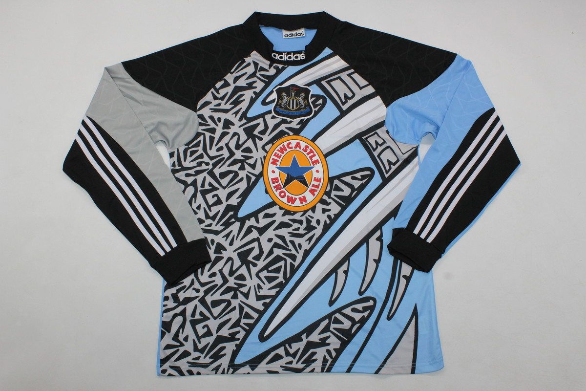 AAA Quality Newcastle 95/96 GK Black/Grey/Blue Long Jersey